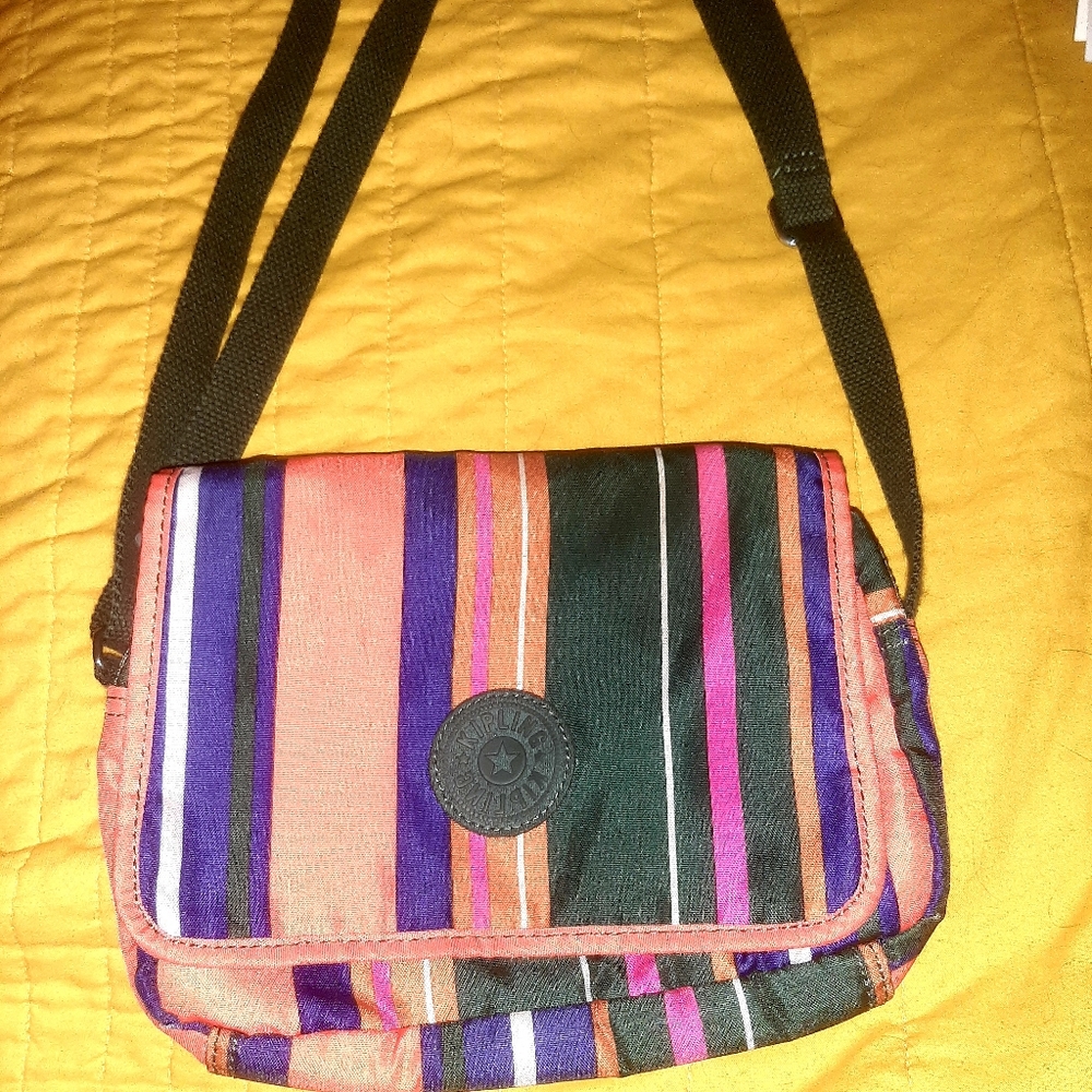 Kipling Colorful Striped Women's Bag